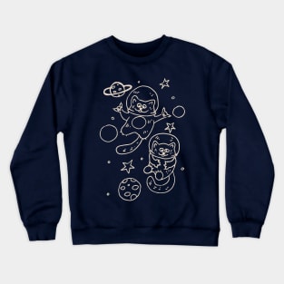 Cats in space Crewneck Sweatshirt